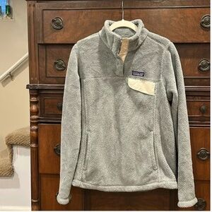 Patagonia Women's Gray Re-Tool Half-Snap Fleece Pullover M